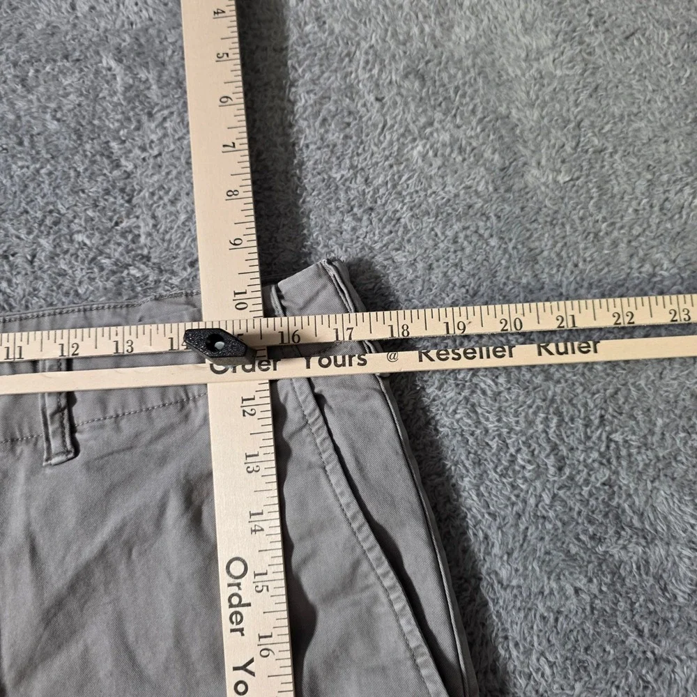American Eagle Mens 34x33.5 Slim‎ Chino Pants Grey Khaki Next Level Flex Stretch